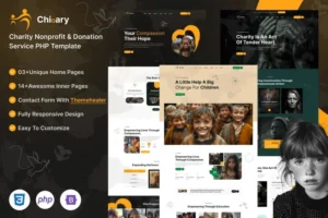 Mua Chioary | Charity & Donation PHP Template giá rẻ