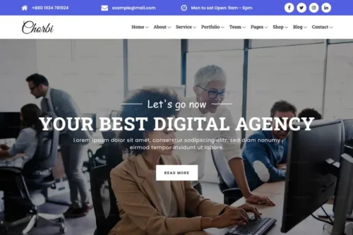 Mua Chorbi - Digital Marketing Agency HTML5 Template giá rẻ