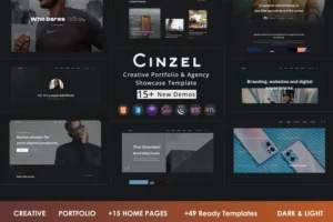 Mua Cinzel - Creative Portfolio & Agency template giá rẻ