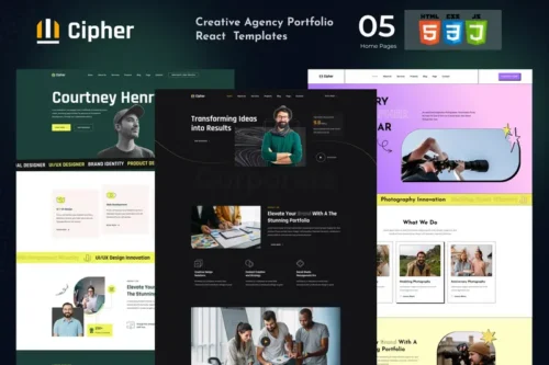 Mua Cipher - Creative Agency Portfolio HTML Template giá rẻ