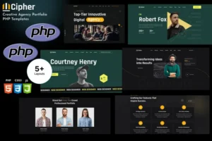 Mua Cipher - Creative Agency Portfolio PHP Template giá rẻ