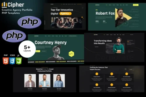 Mua Cipher - Creative Agency Portfolio PHP Template giá rẻ