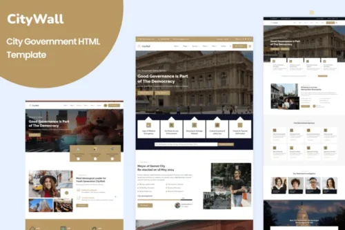 Mua CityWall - City Government HTML Template giá rẻ