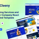 Cleaning Services Company React Tailwind Template