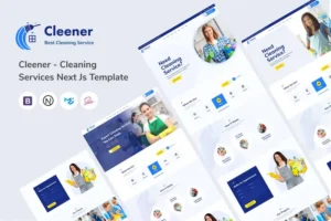 Mua Cleener - Cleaning Services Next.js Template giá rẻ