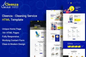 Mua Cleenza - Cleaning Service HTML Template giá rẻ