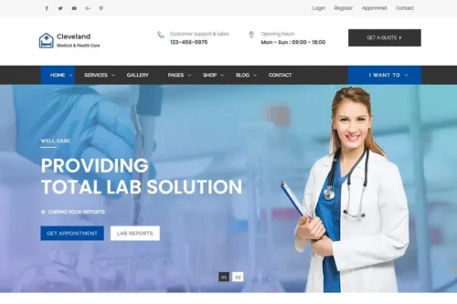 Mua Cleveland - Responsive Hospital, Health And Medica giá rẻ