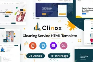 Mua Clinox - Cleaning Services HTML Template giá rẻ