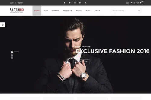 Mua Clothing - eCommerce Fashion Template giá rẻ