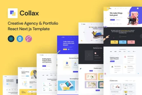 Mua Collax - Creative Agency React Next js Template giá rẻ