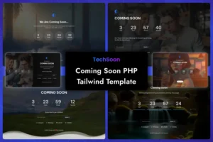 Mua Coming Soon Tailwind CSS 3 PHP Template - Techsoon giá rẻ