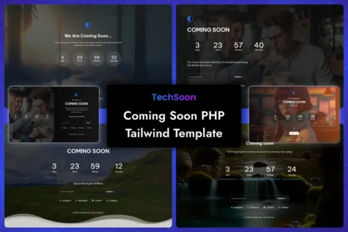 Mua Coming Soon Tailwind CSS 3 PHP Template - Techsoon giá rẻ