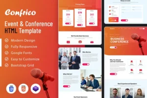 Mua Confrico - Event & Conference HTML Template giá rẻ