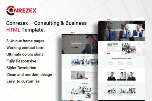 Mua Conrezex – Consulting & Business HTML Template giá rẻ
