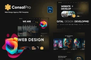 Mua ConsalPro - Web Design Agency PSD Template giá rẻ