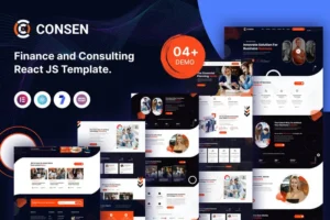 Mua Consen – Finance and Consulting React JS Template. giá rẻ