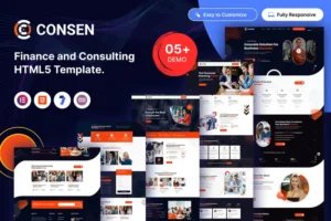 Mua Consen – Finance and Consulting Template. giá rẻ