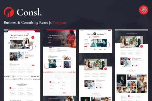 Mua Consl - Consulting Business React Template giá rẻ