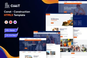 Mua Const - Construction HTML5 Template giá rẻ