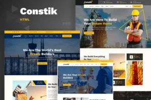 Mua Constik - Real Estate Building Construction HTML giá rẻ