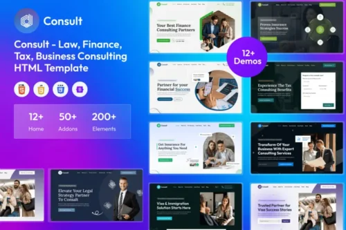 Mua Consult - Law, Finance Consulting HTML Templates giá rẻ