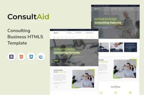 Mua ConsultAid - Consulting Business HTML5 Template giá rẻ