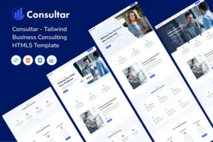 Mua Consultar - Tailwind Business Consulting Template giá rẻ
