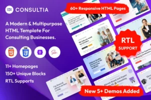 Mua Consultia - Multipurpose Business Consulting HTML giá rẻ