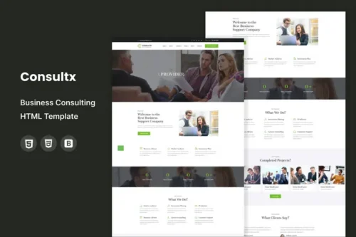 Mua Consultx - Business Consulting HTML Template giá rẻ