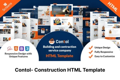 Mua Contol- Construction HTML Template giá rẻ