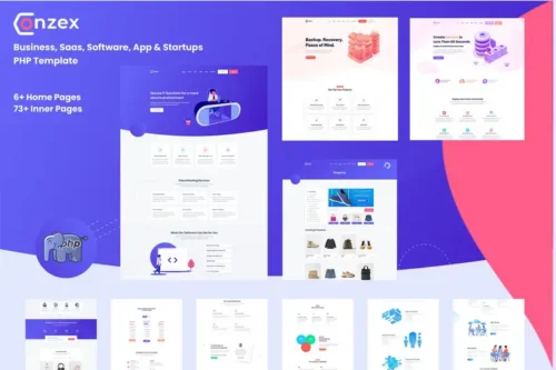 Mua Conzex - Business, Saas & Software PHP Template giá rẻ