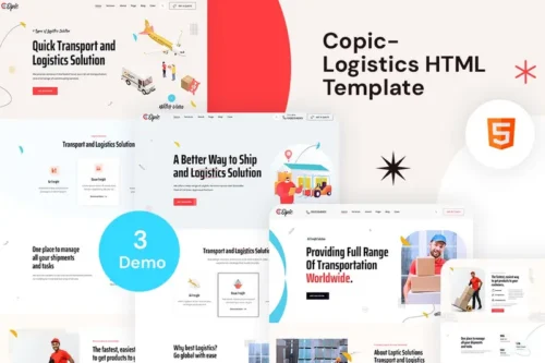 Mua Copic – Logistics HTML Template giá rẻ