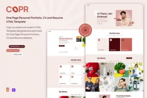 Mua Copr - Personal Portfolio HTML Template giá rẻ