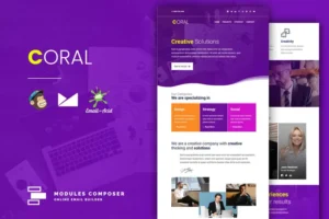 Mua Coral - Responsive Email Template for Startups giá rẻ
