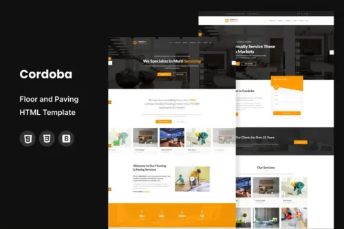 Mua Cordoba : Floor and Paving Service HTML Template giá rẻ