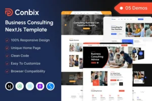 Mua Corporate Business Consulting NextJS Template giá rẻ