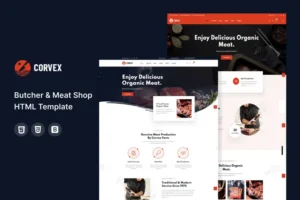 Mua Corvex - Butcher & Meat Shop HTML Template giá rẻ