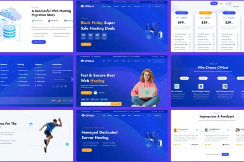 Mua CPHost - Web Hosting Service HTML Template giá rẻ