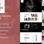 Crafter – Tattoo Bootstrap Landing Page Template