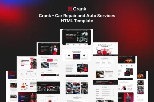 Mua Crank - Car Repair & Auto Services HTML5 Template giá rẻ