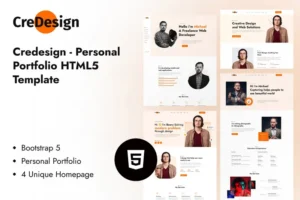 Mua CreDesign – Personal Portfolio Template giá rẻ