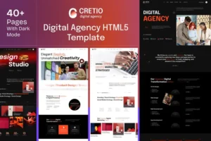 Mua Cretio – Digital Agency HTML Template giá rẻ
