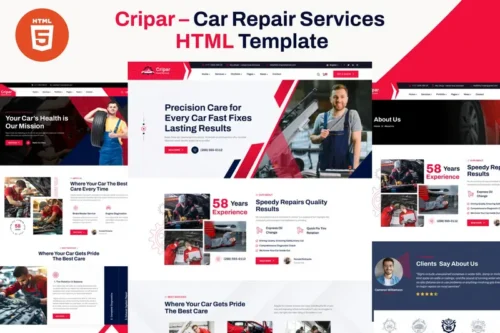 Mua Cripar – Car Repair Services HTML Template giá rẻ