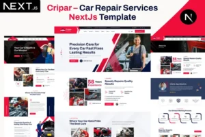 Mua Cripar - Car Repair Services React NextJs Template giá rẻ