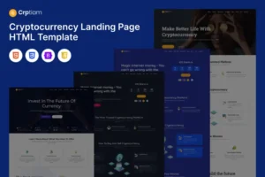 Mua Crptiam - Cryptocurrency LandingPage HTML Template giá rẻ