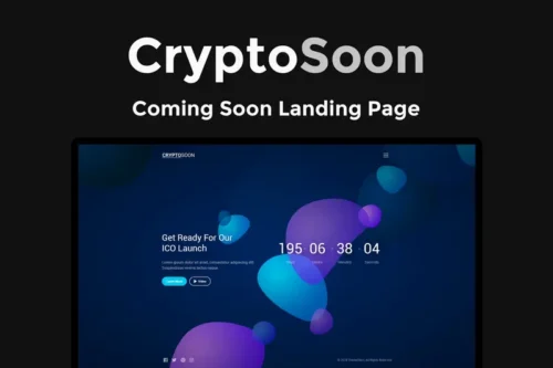 Mua CryptoSoon - Coming Soon Template giá rẻ