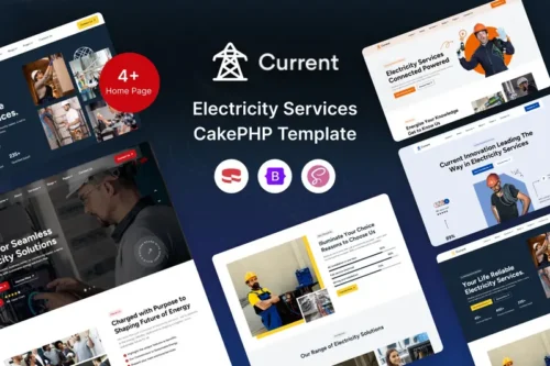 Mua Current – Electricity Services CakePHP Template giá rẻ