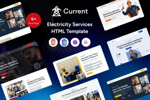 Mua Current – Electricity Services HTML Template giá rẻ