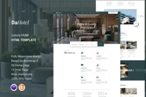 Mua Dahotel - Luxury Hotel HTML Template giá rẻ