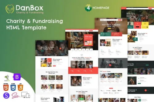 Mua Danbox - Charity & Fundraising HTML Template giá rẻ